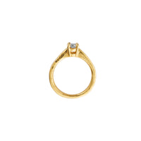 'The Story' 18ct Gold Oval 0.5ct Lab Grown Diamond Claw Engagement Ring