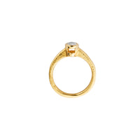 'The Story' 18ct Gold Oval 0.5ct Natural Diamond Bezel Engagement Ring