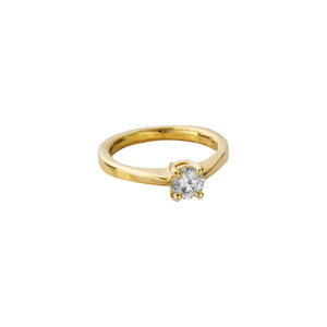 'The Eternity' 18ct Gold Round 0.5ct Natural Diamond Claw Engagement Ring