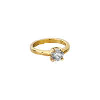 'The Eternity' 18ct Gold Round 1ct Natural Diamond Claw Engagement Ring