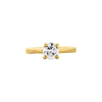 'The Eternity' 18ct Gold Round 1ct Natural Diamond Claw Engagement Ring