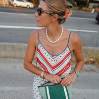 Gold Maxi White Holiday Pearl Necklace