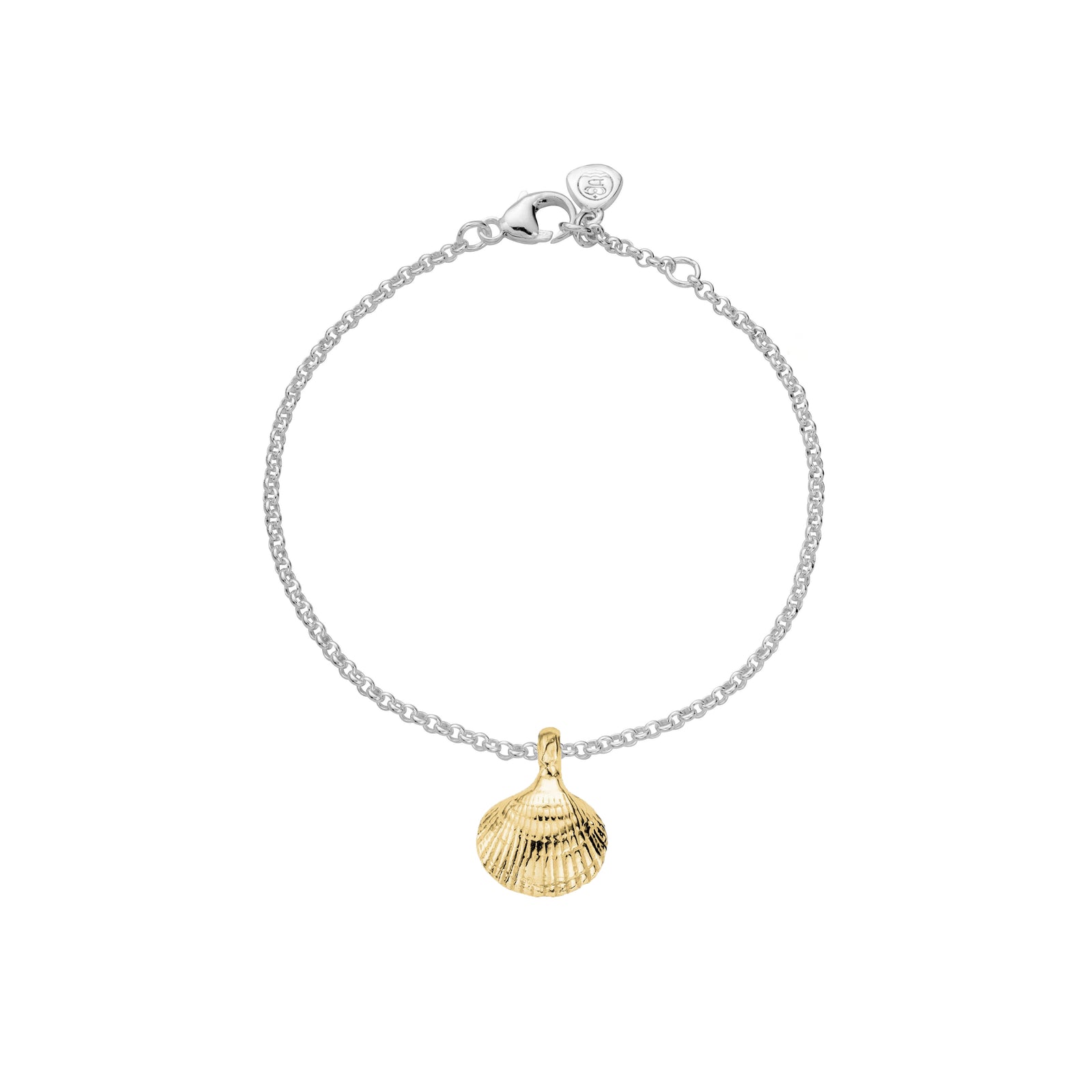 Silver & Gold Mini Shell Anklet