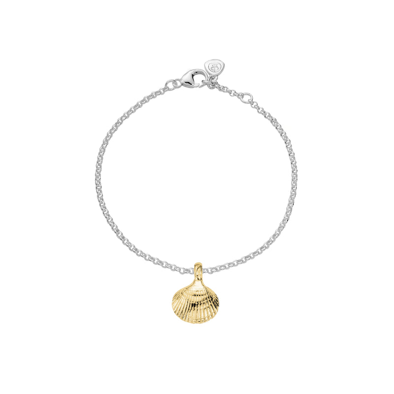 Silver & Gold Mini Shell Anklet