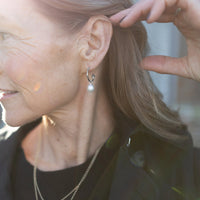 Silver Teardrop Pearl Gift Set