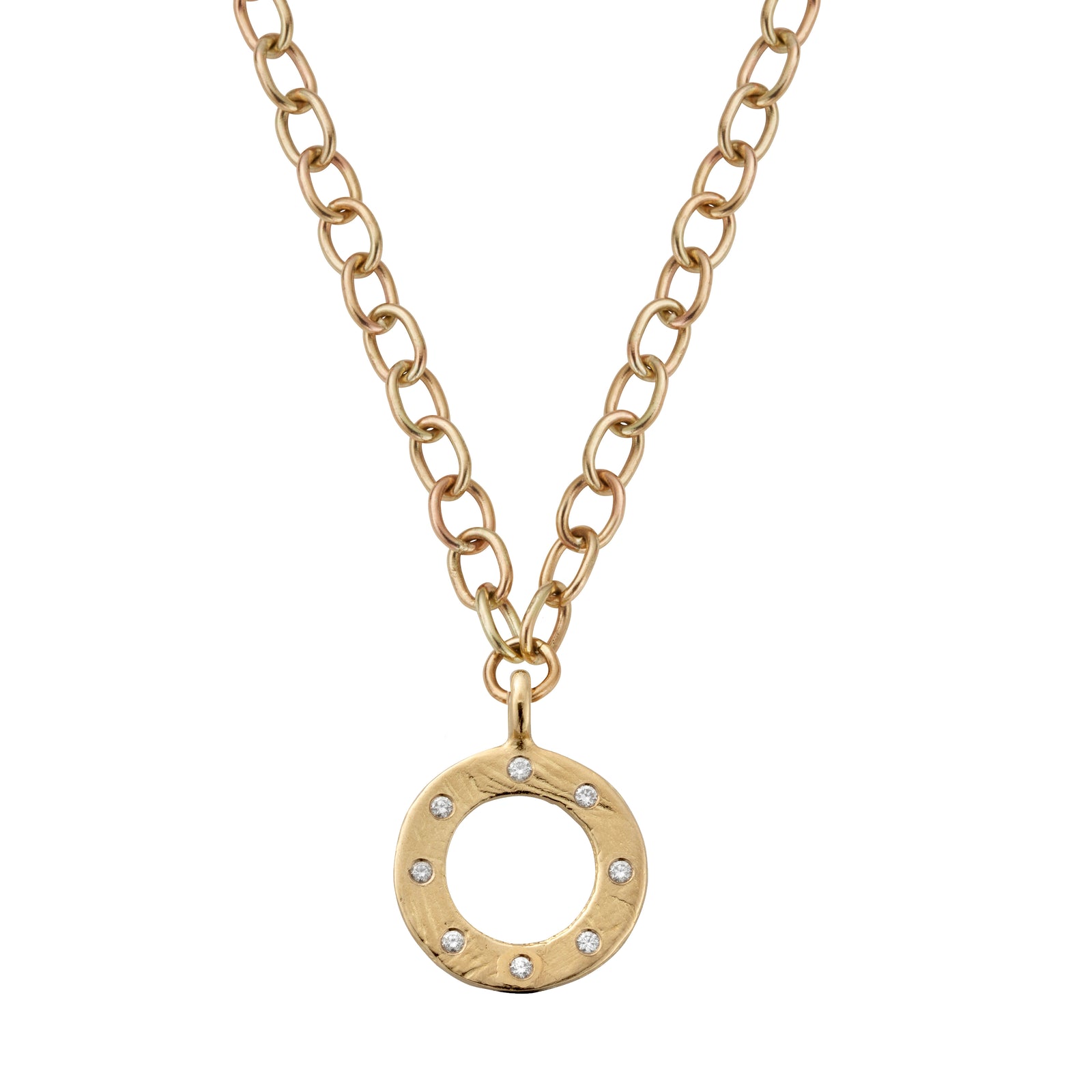 Gold 8 Diamond Luxury Forever Handmade Necklace