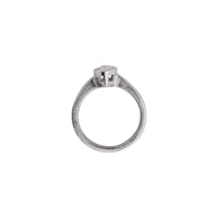 'The Muse' 9ct White Gold Pear 0.5ct Lab Grown Diamond Bezel Engagement Ring