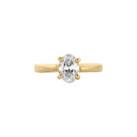 'The Story' 9ct Gold Oval 1ct Natural Diamond Claw Engagement Ring