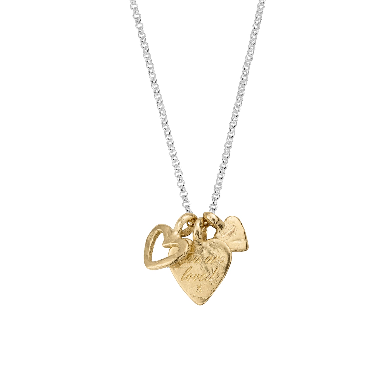 Silver & Gold A Lot of Love Necklace