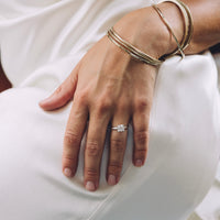 'The Eternity' Platinum Round 1ct Natural Diamond Claw Engagement Ring