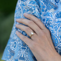 'The Story' 9ct Gold Oval 0.5ct Lab Grown Diamond Claw Engagement Ring