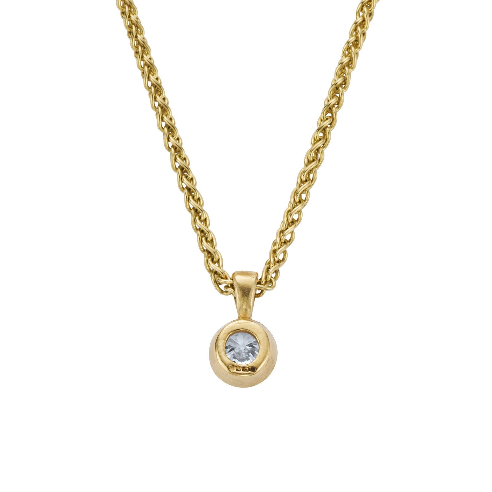 CIANA Gold Lab Grown Diamond Pendant Necklace
