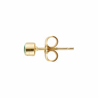 Gold Emerald 'Manifest' Stud Earring