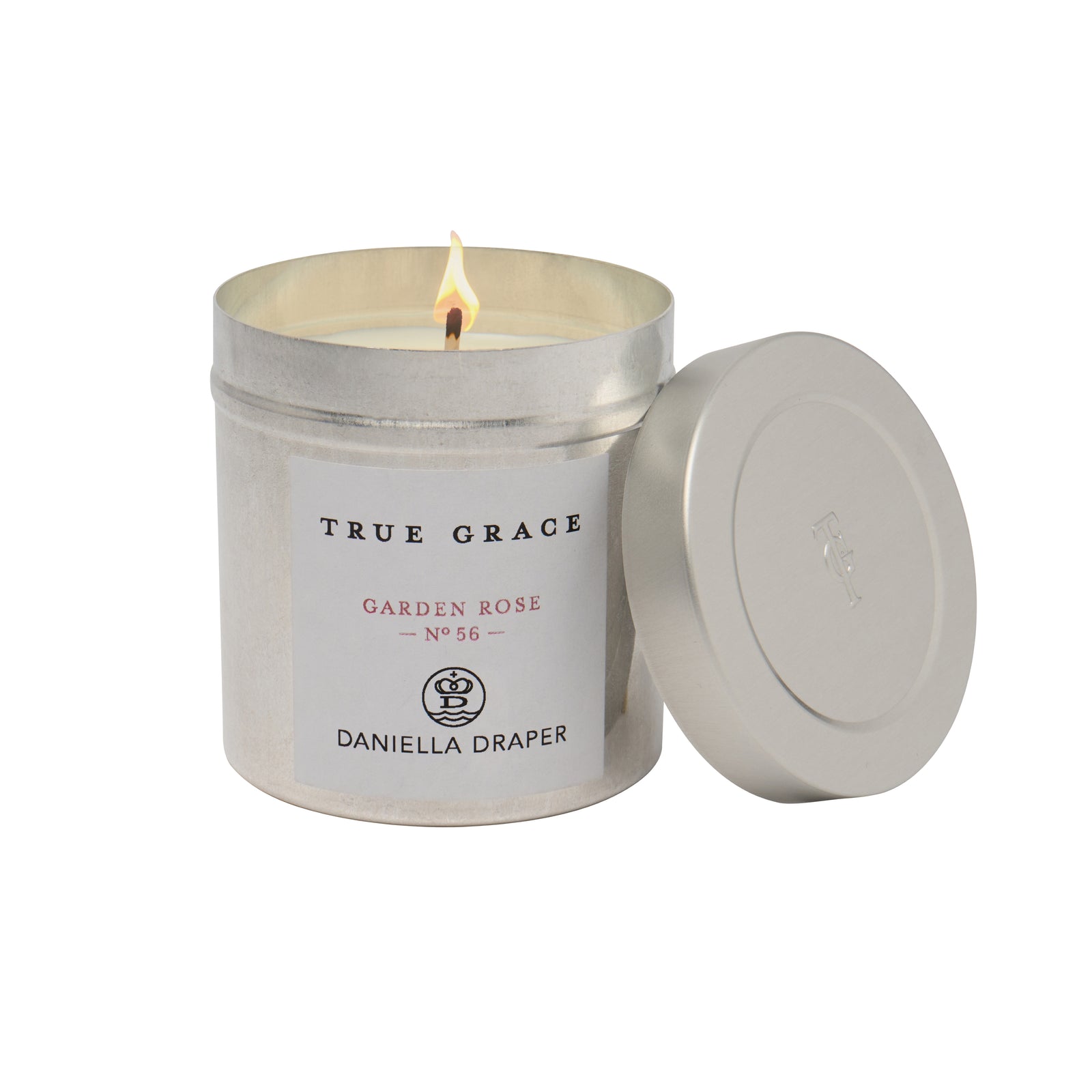 DD x True Grace Garden Rose Tin Candle