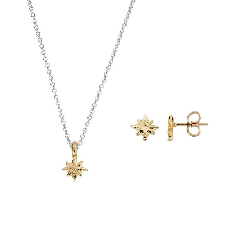Silver & Gold Baby North Star Gift Set