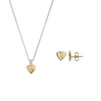 Silver & Gold Baby Heart Gift Set