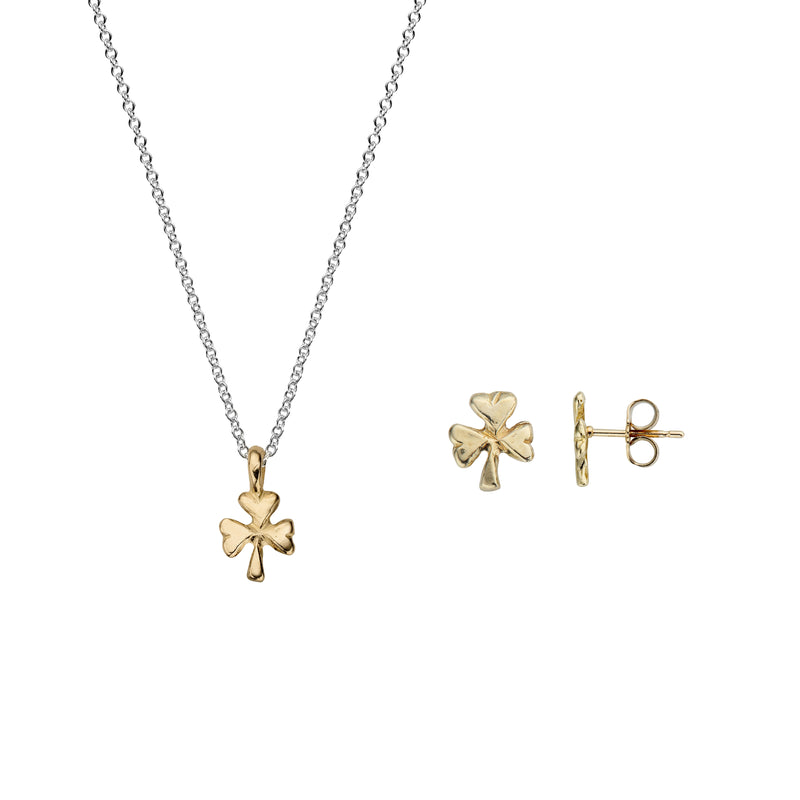 Silver & Gold Baby Shamrock Gift Set