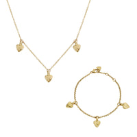 Gold Trio Baby Heart Gift Set