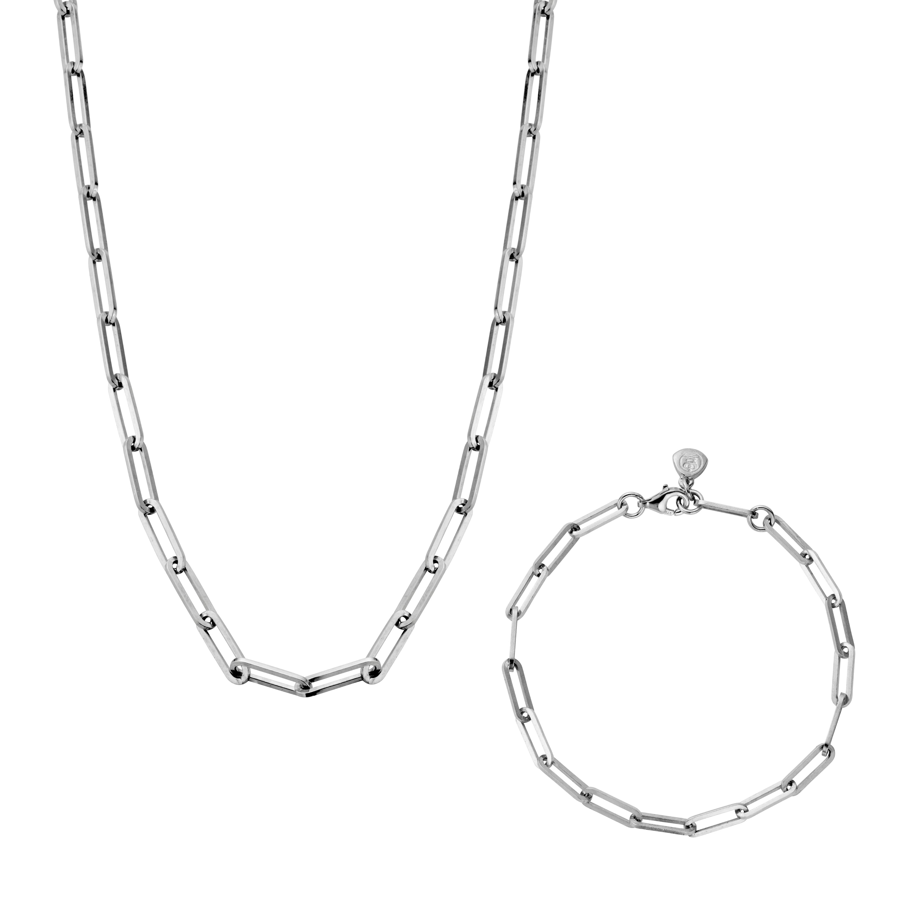 Silver Trace Chain Gift Set
