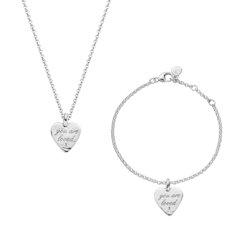 Silver Medium You Are Loved Gift Set