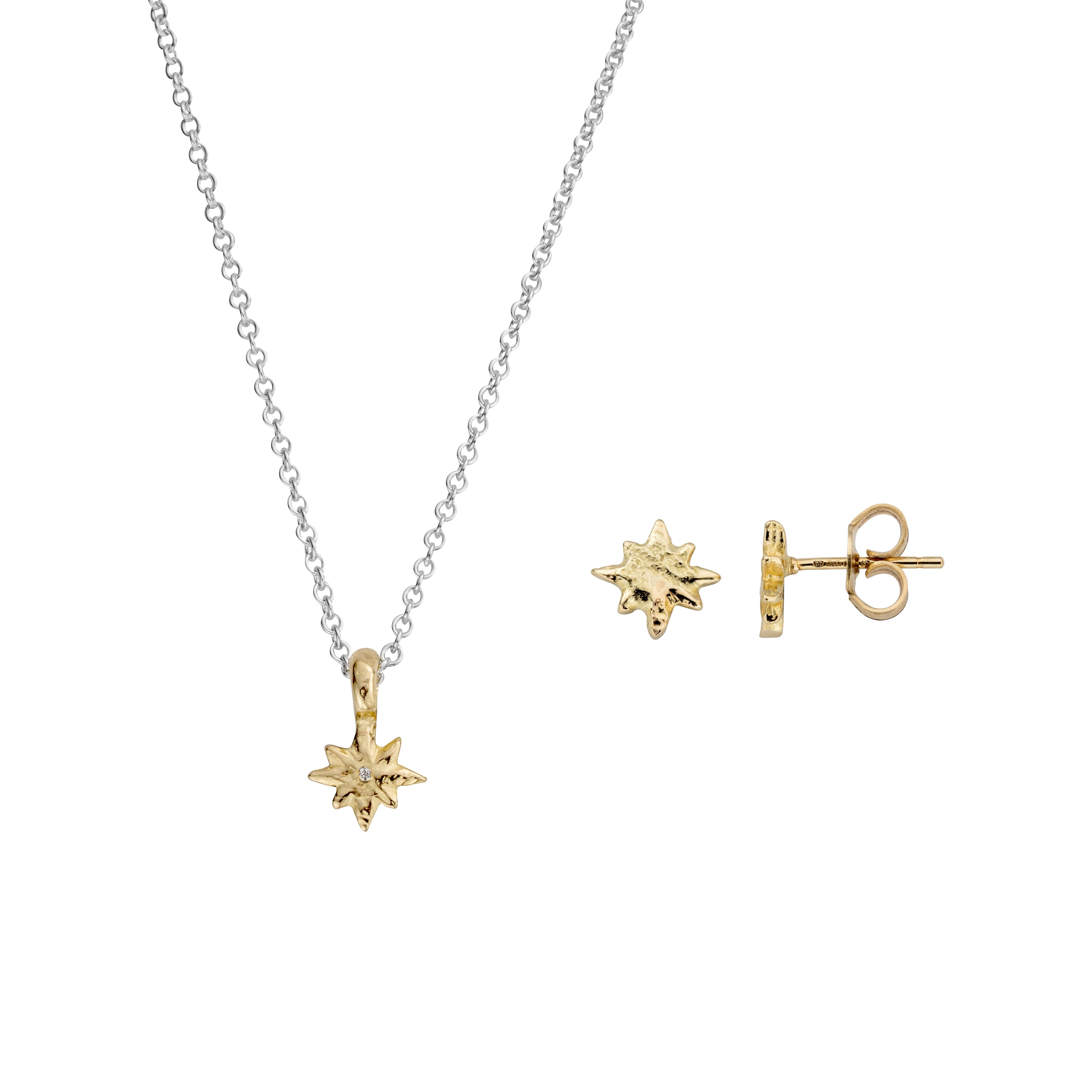 Silver & Gold Baby North Star Gift Set