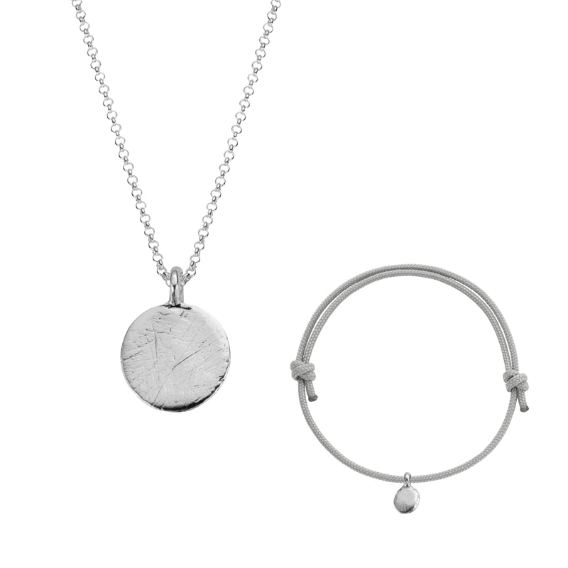 Silver Men's Moon Gift Set