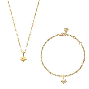 Gold Baby North Star Gift Set