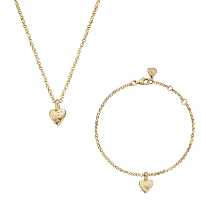 Gold Baby Heart Gift Set