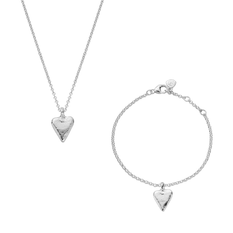 Silver Mini Heart Gift Set
