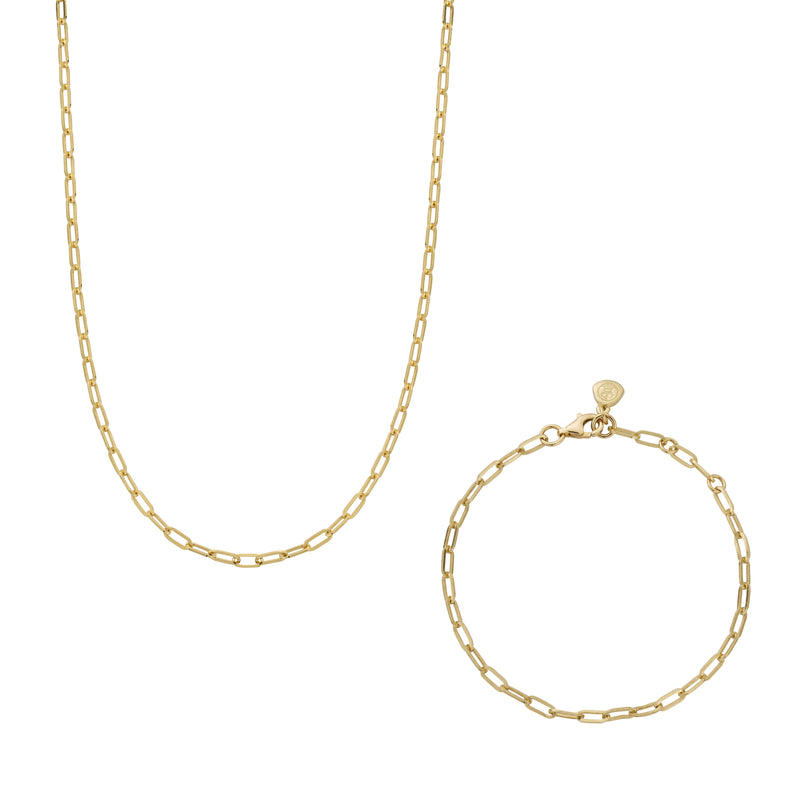 Gold Tiny Trace Chain Gift Set