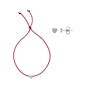 Silver Tiny Heart Gift Set