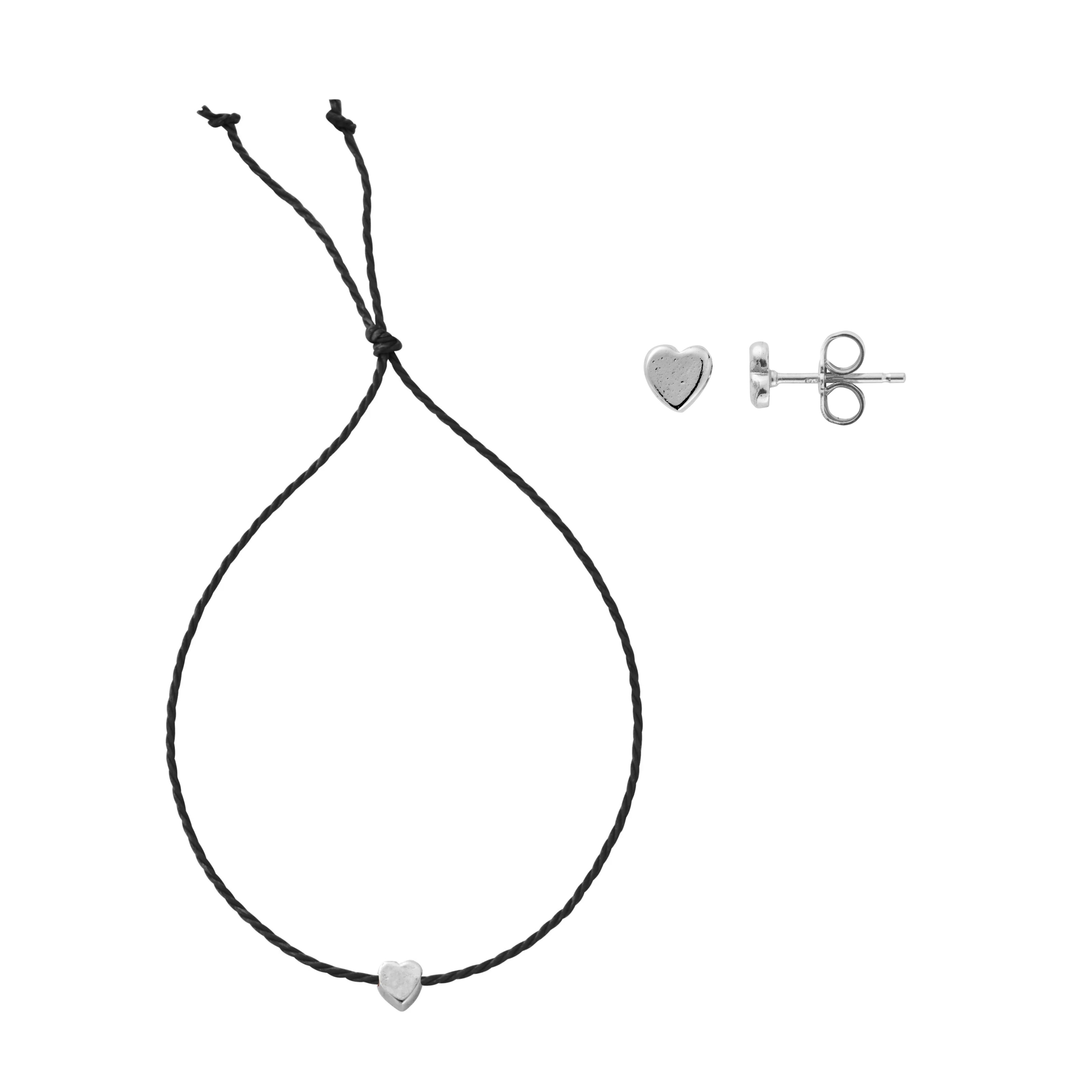 Silver Tiny Heart Gift Set