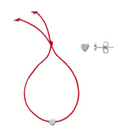 Silver Tiny Heart Gift Set