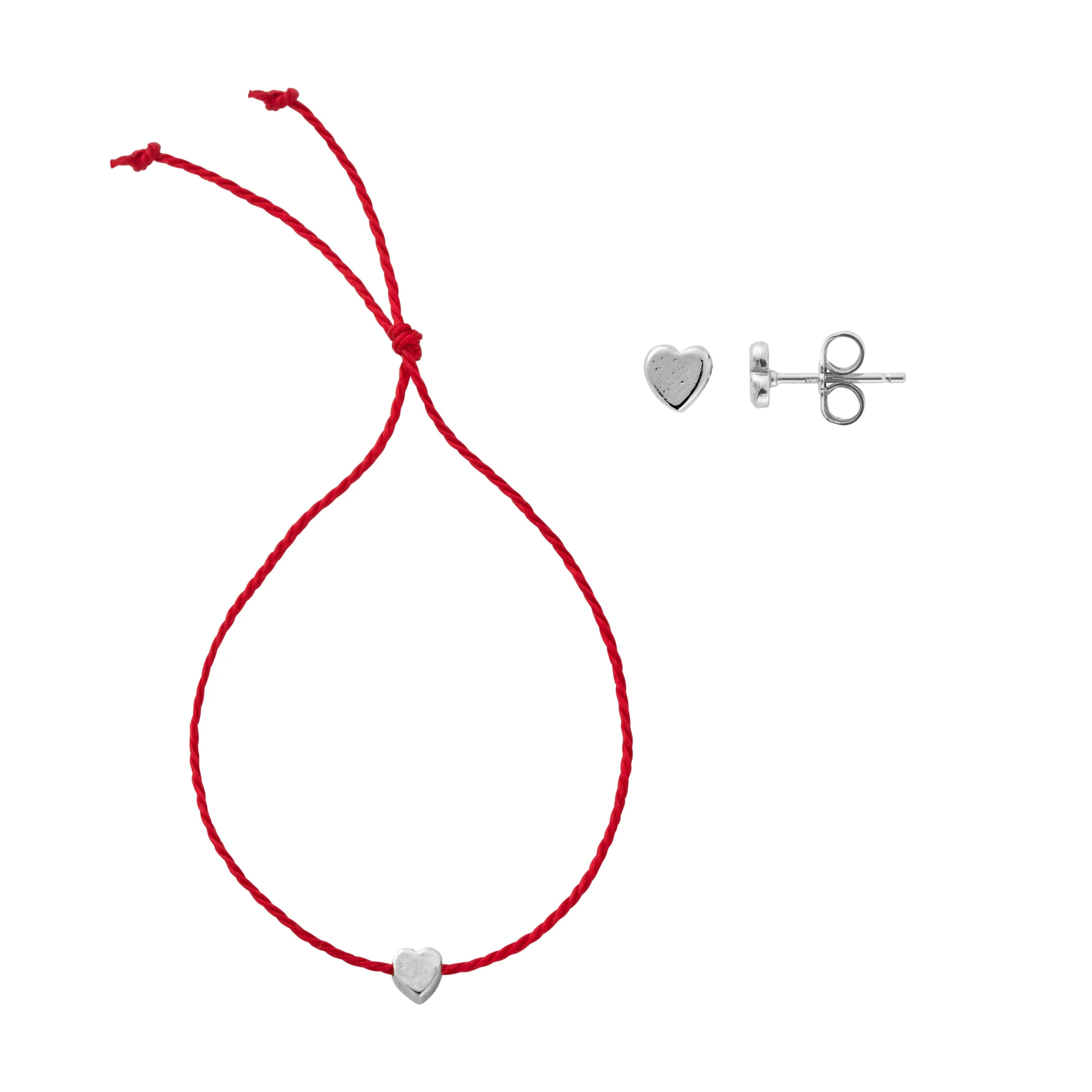 Silver Tiny Heart Gift Set