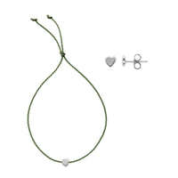 Silver Tiny Heart Gift Set