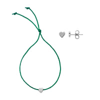 Silver Tiny Heart Gift Set