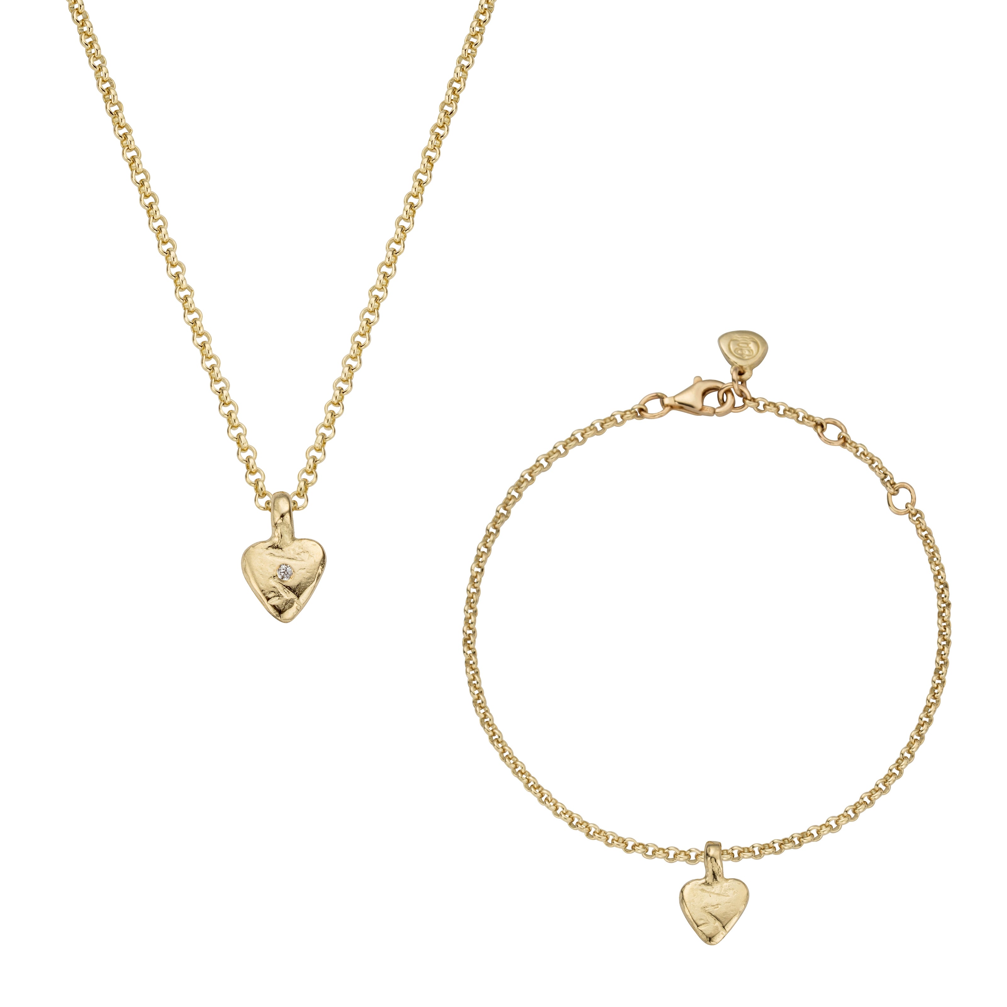 Gold Baby Heart Gift Set