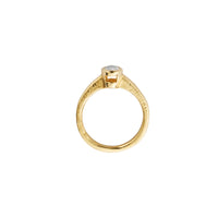 'The Story' 9ct Gold Oval 0.5ct Lab Grown Diamond Bezel Engagement Ring
