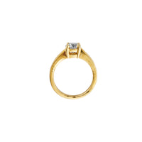 'The Eternity' 18ct Gold Round 1ct Natural Diamond Claw Engagement Ring