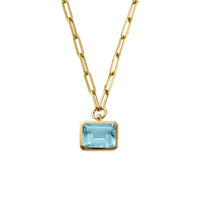 Gold Juno Blue Topaz Gift Set