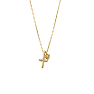 Gold Diamond Love & Heritage Charm Necklace