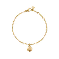 Gold Scallop Shell Chain Bracelet
