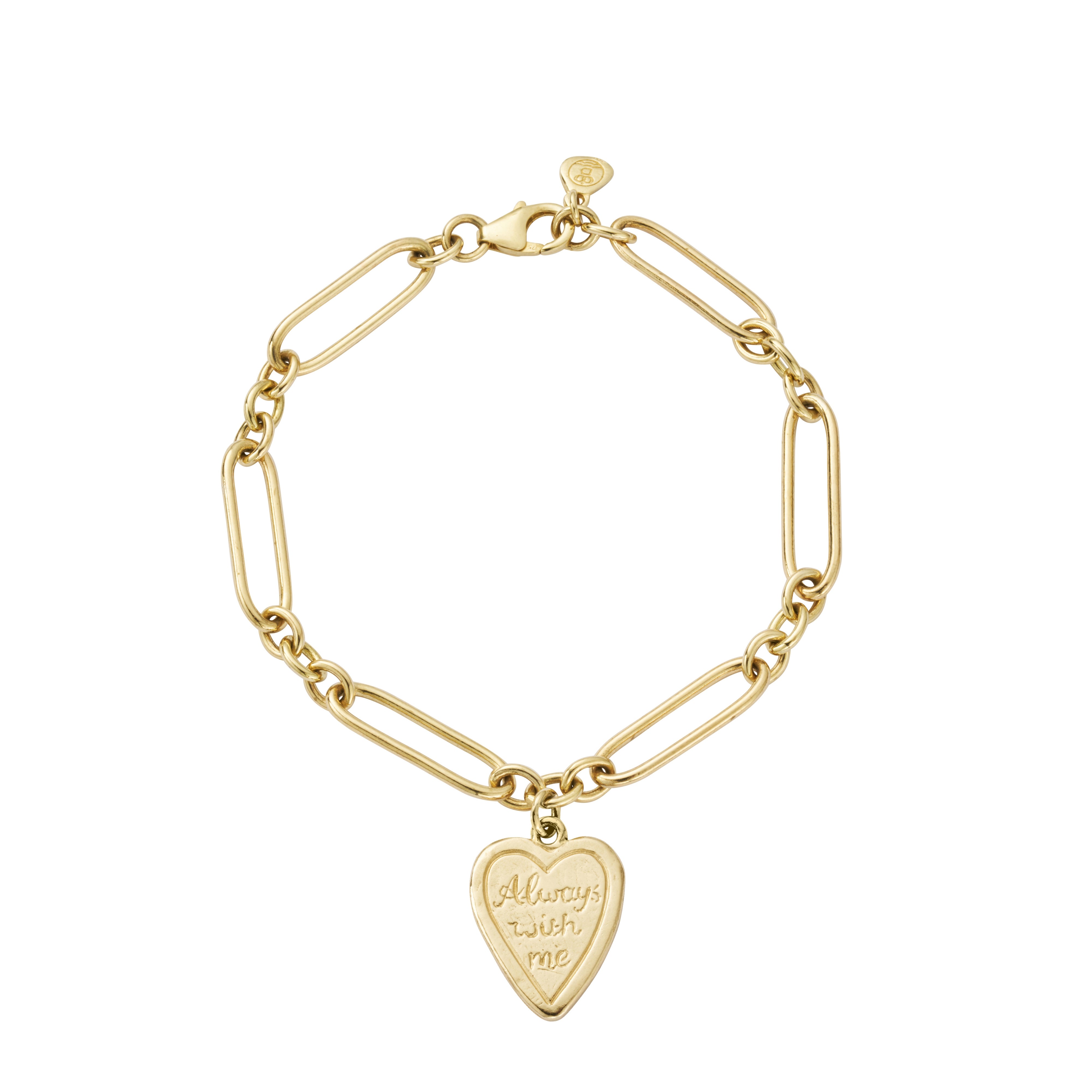 Gold 'Always With Me' Love Token Bracelet – Daniella Draper
