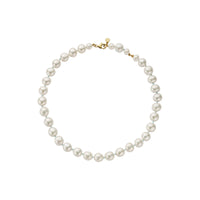 Gold Maxi White Holiday Pearl Necklace