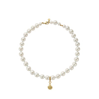 Gold Maxi White Holiday Pearl Necklace