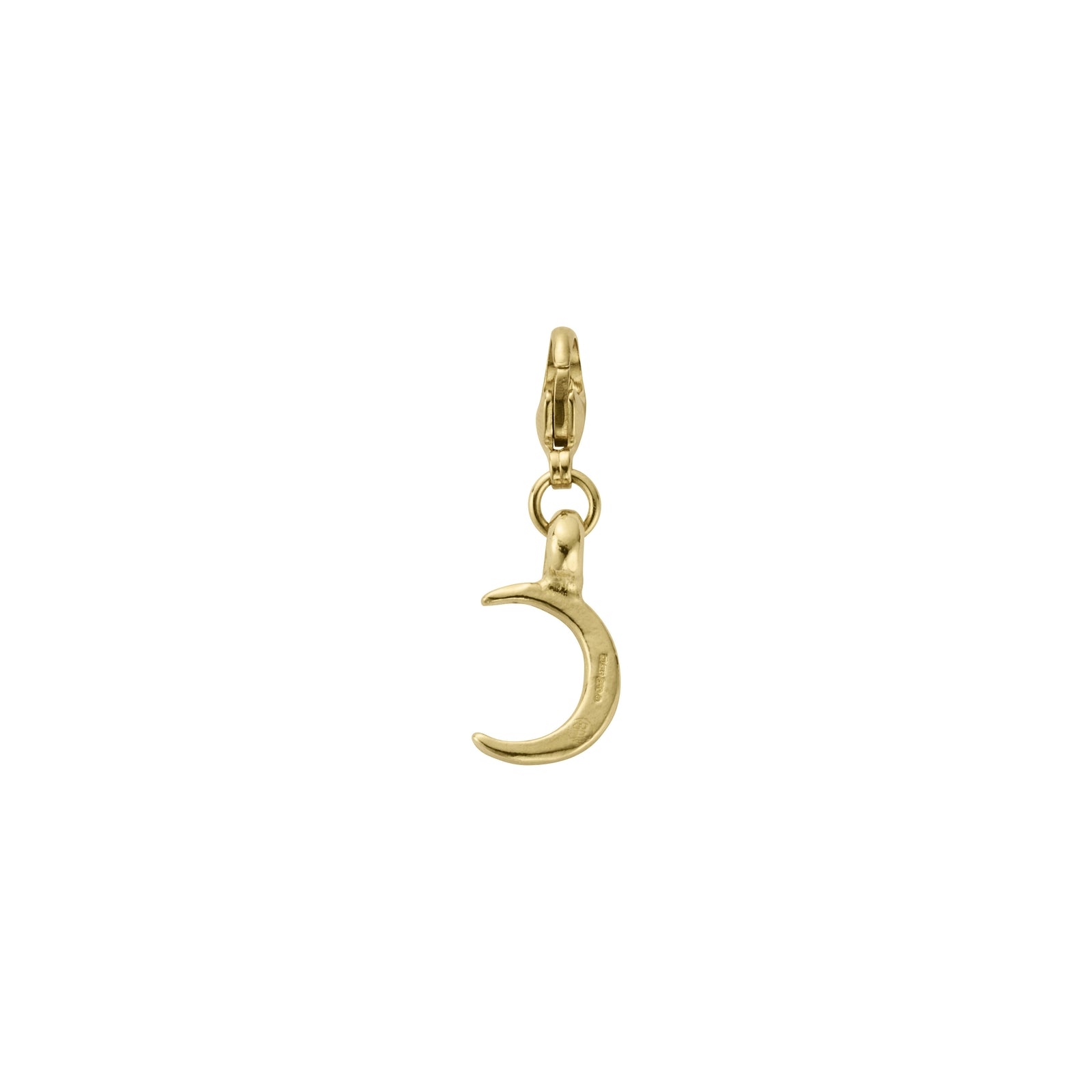 Gold Mini Crescent Moon Lobster Charm
