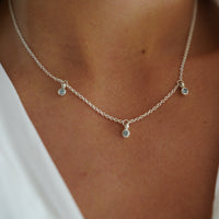 Silver Mini Blue Topaz Gift Set