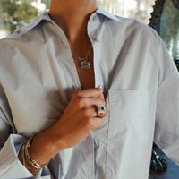 Silver Juno Blue Topaz Gift Set