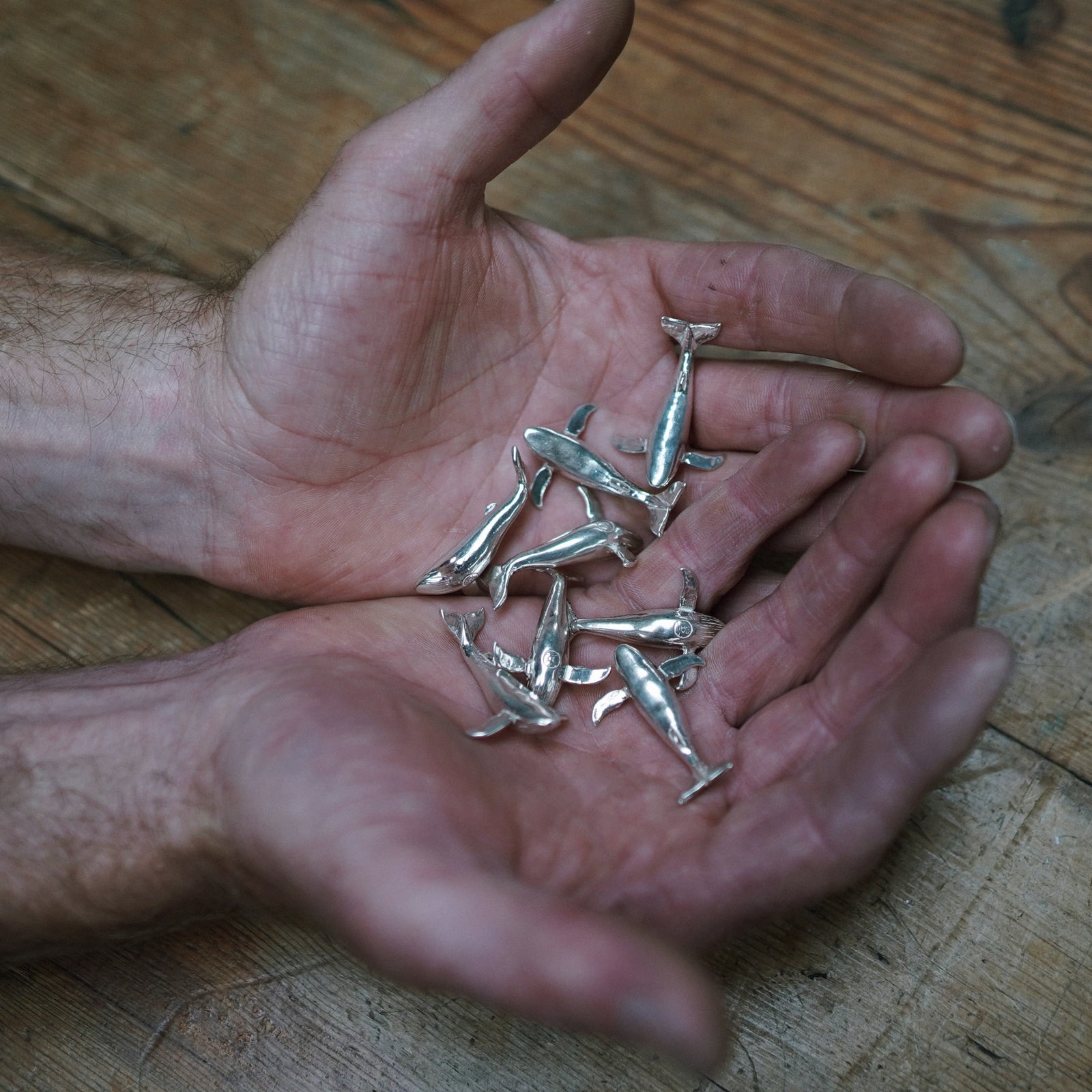 'Neptune' Silver Whale Keepsake