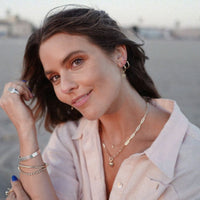 Gold Mini Cupid Hoop Earrings